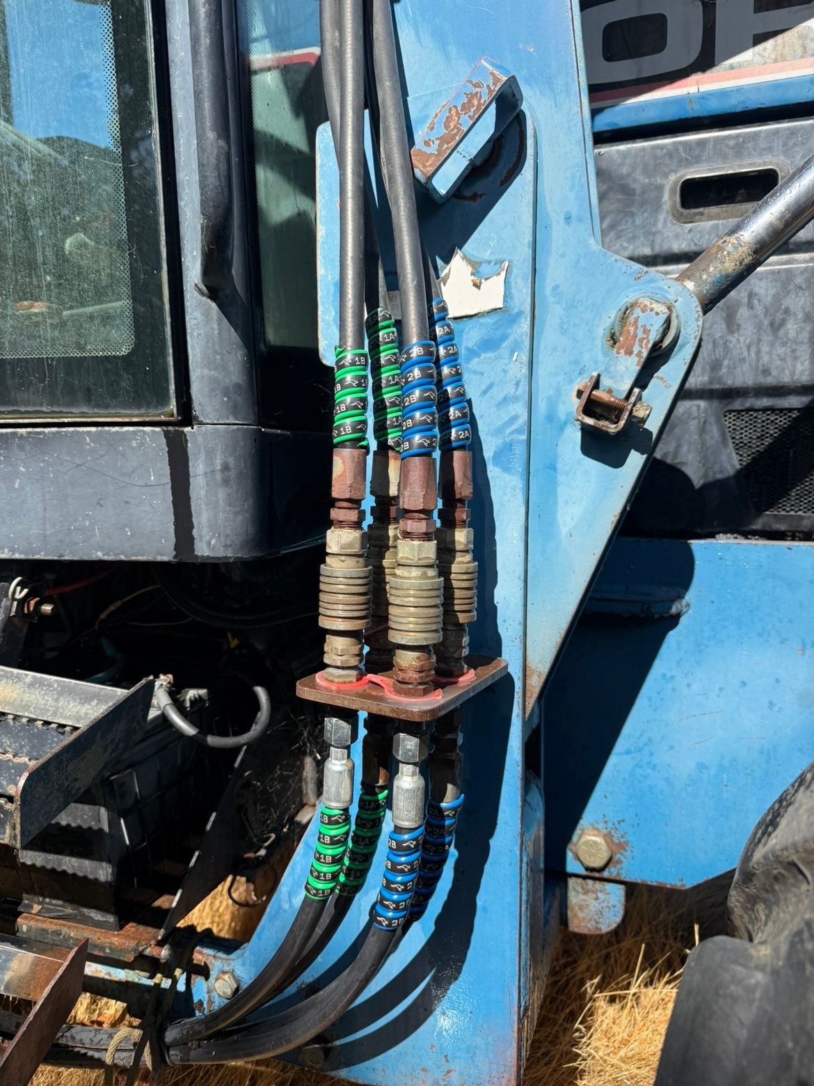 Outback Wrap Hydraulic Hose Markers, 2-Pair Green/Blue (Remotes 1-2)